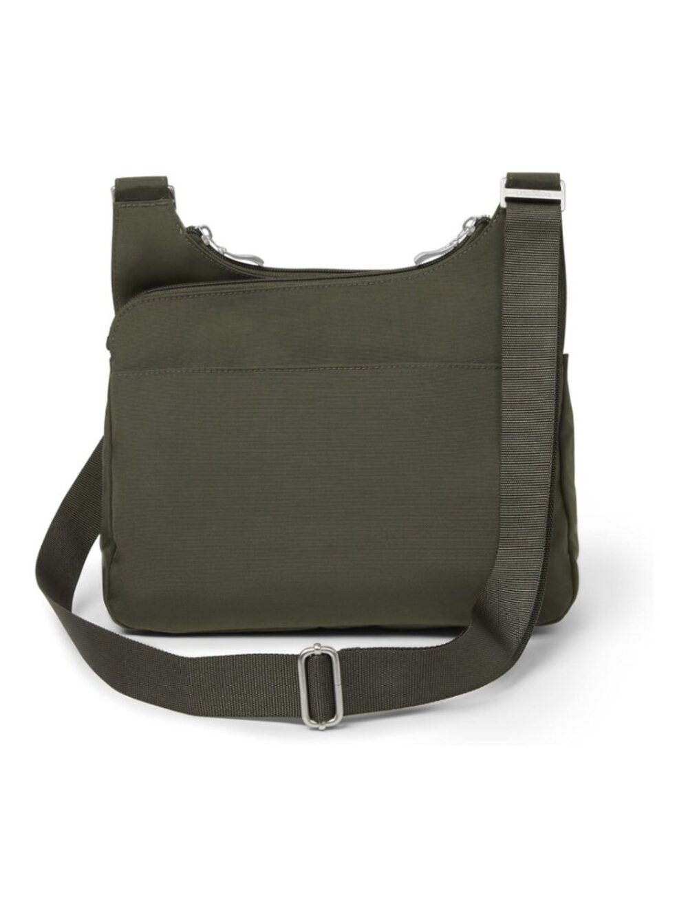 Baggallini Olive Nylon Crossbody Bag with RFID Wristlet, Adjustable Strap, Water - Picture 2 of 9